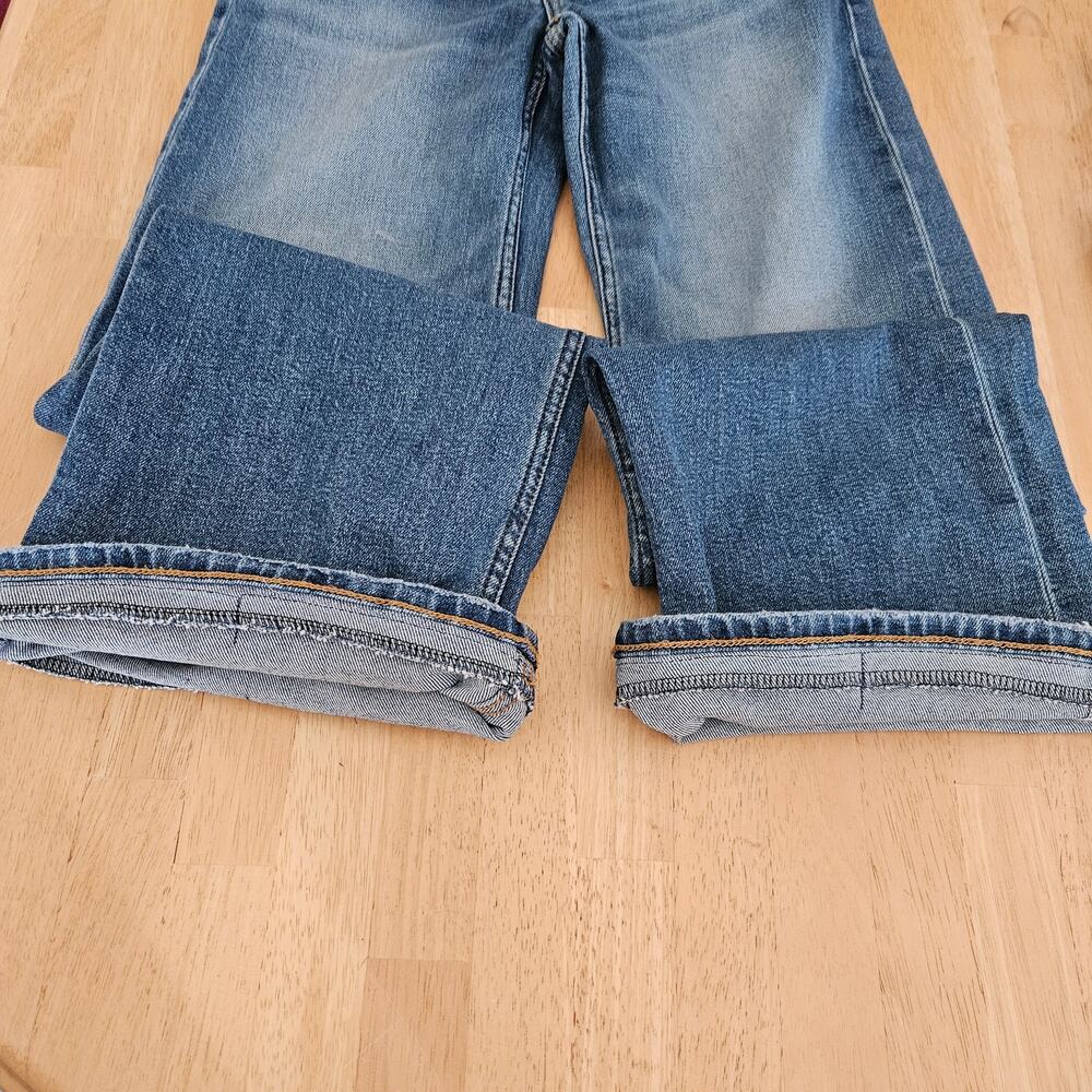 RE/DONE Originals Mid Rise Wide Leg Jeans West Coast Fade sz 26 Hemmed - Picture 11 of 12